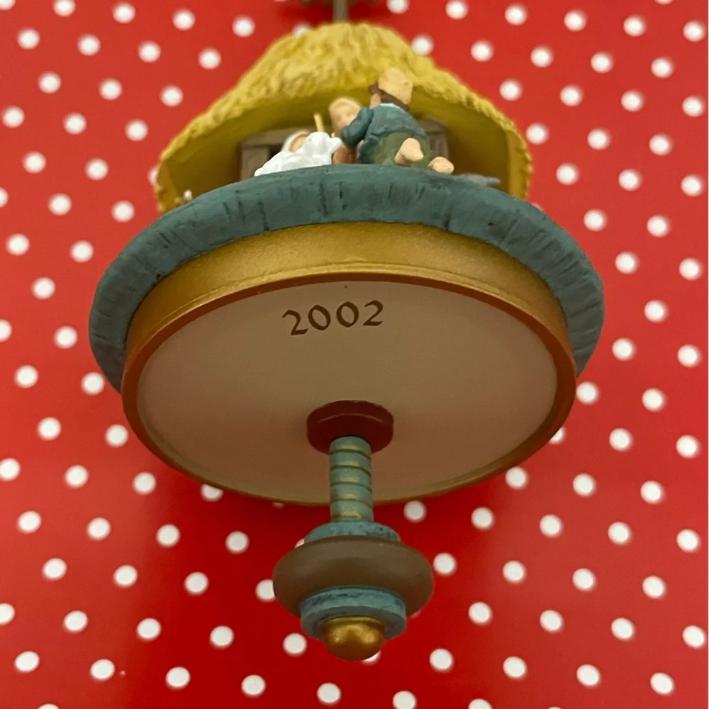 2002 HALLMARK A Song For The Lamb Of God Nativity Motion Christmas Ornament
